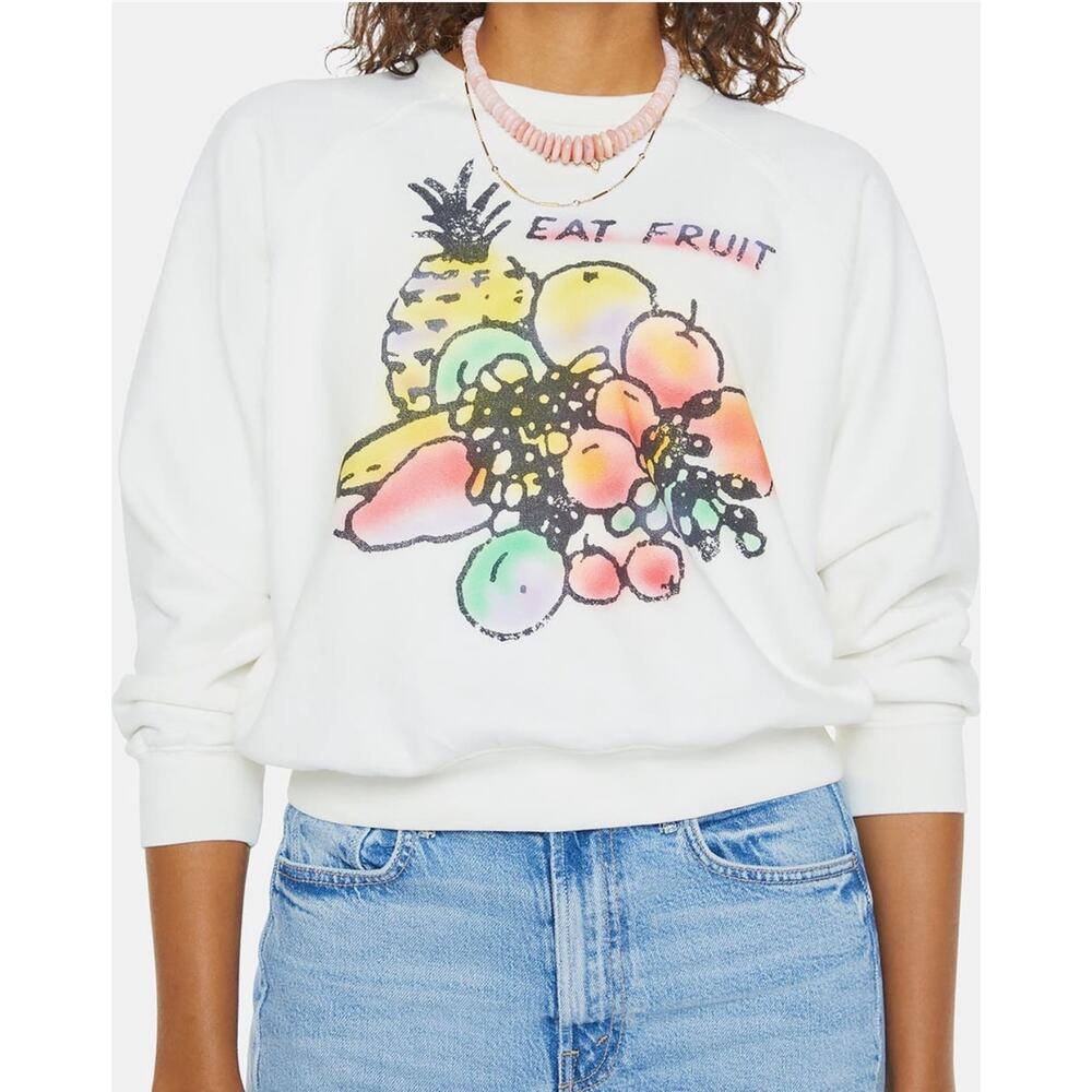 Mother The Concert Cotton Graphic Sweatshirt